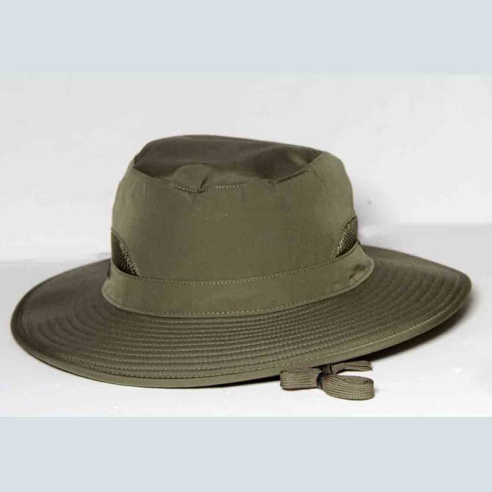 Orvis Quick-Dry UPF 50+ Tech Hat Olive Green Adjustable Secure Pocket Men's OS